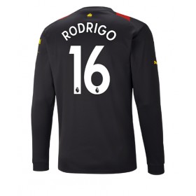 Herren Fußballbekleidung Manchester City Rodri Hernandez #16 Auswärtstrikot 2022-23 Langarm